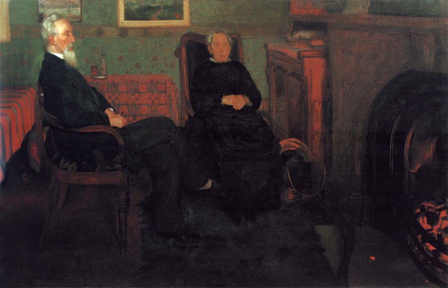 William Stott of Oldham Portrait of My Father and Mother